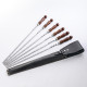 A set of skewers 670*12*3 mm in a black leather case в Ярославле