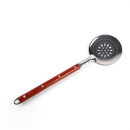 Skimmer stainless 40 cm with wooden handle в Ярославле