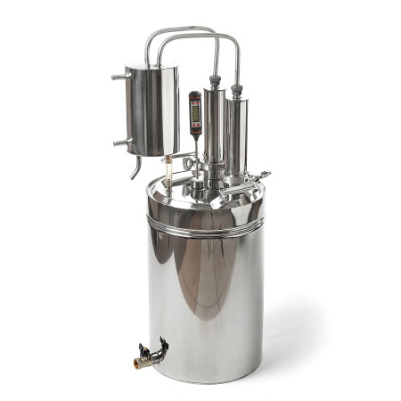 Cheap moonshine still kits "Gorilych" double distillation 10/35/t with CLAMP 1,5" and tap в Ярославле