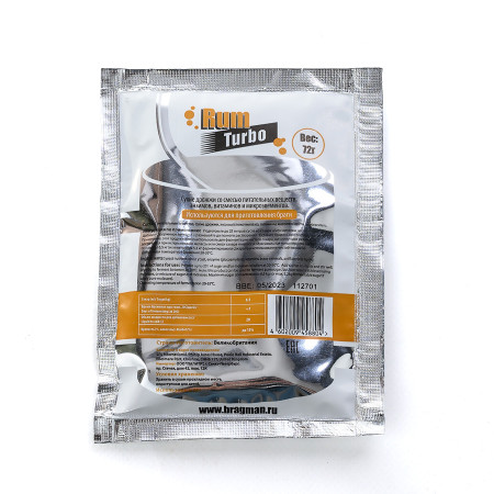 Turbo yeast alcohol BragMan "RUM TURBO" (72 gr) в Ярославле