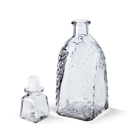 Бутылка (штоф) "Арка" стеклянная 0,5 литра с пробкой  в Ярославле